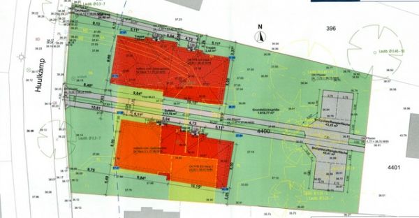 Neubau von zwei Doppelhäusern 