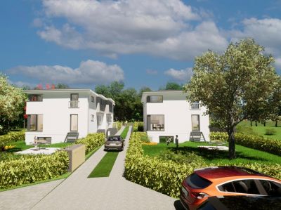 Neubau von zwei Doppelhäusern 